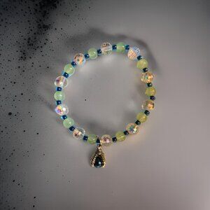 Green and Blue Dragon claw Bracelet~ 7 inches
